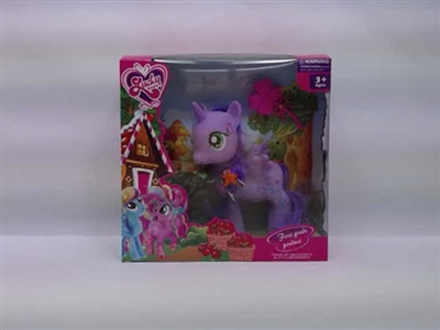 搪胶精灵马带灯光音乐 - OBL716918