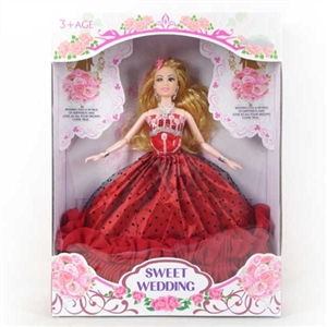 11.5 inch 12 joint wedding dress barbie - OBL718240