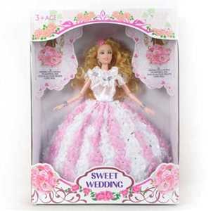 11.5 inch 12 joint wedding dress barbie - OBL718241