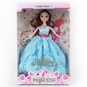 11.5 inch 12 joint 3 d eyes dress barbie - OBL718244
