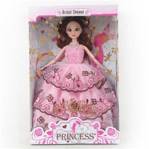 11.5 inch 12 joint 3 d eyes dress barbie - OBL718245