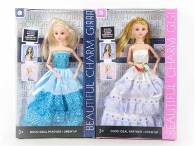 11.5 inch 12 joint Chloe wedding dress barbie - OBL718246