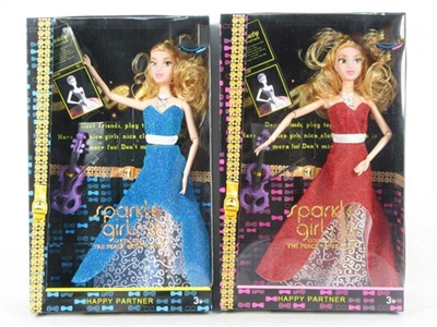 11.5 inch 12 joint dresses barbie with the violin - OBL718251
