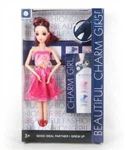 11.5 inch 12 joint 3 d eyes fashion barbie - OBL718252