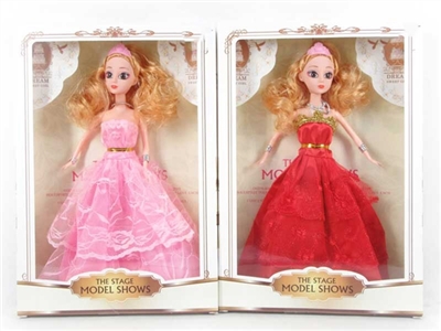 11.5 inch solid body 3 d eyes dress barbie wore the crown two orange - OBL718258