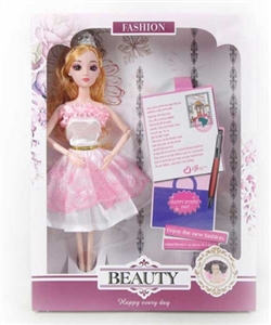 11.5 -inch 12 joint 3 d eyes fashion barbie wears the crown - OBL718260