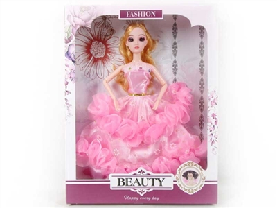 11.5 inch 12 joint 3 d eyes dress barbie - OBL718261