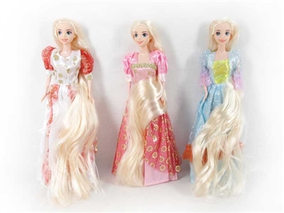 11.5 -inch height skirt three conventional long hair princess - OBL718264