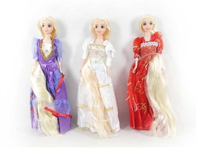 11.5 -inch height skirt three conventional long hair princess - OBL718266