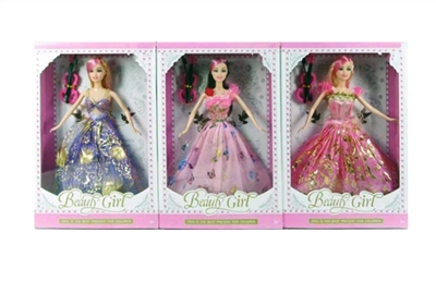 11.5 inch solid body big dress barbie with three conventional violin - OBL718282