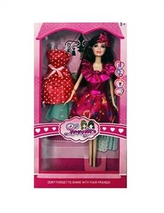 11.5寸实身时尚芭比 带吊裙 - OBL718300