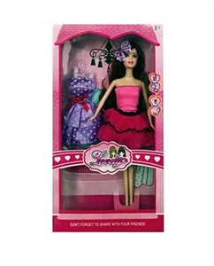 11.5寸实身时尚芭比 带吊裙 - OBL718302