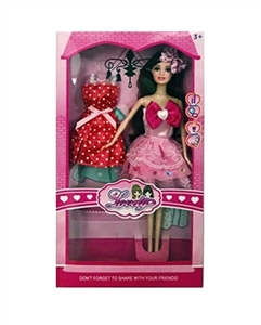 11.5寸实身时尚芭比 带吊裙 - OBL718304