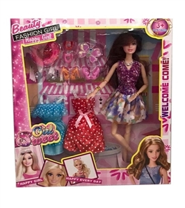 11.5寸12关节时尚芭比 带配件吸塑、2件衣服 - OBL718307