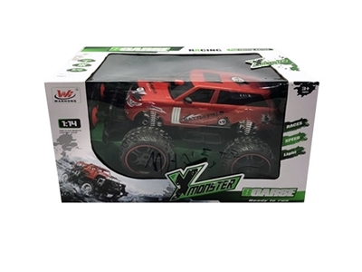 1:16 four-way remote control car wheel simulation (electric) with light bag - OBL718469