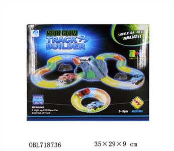 Luminous electric rail cars - OBL718736
