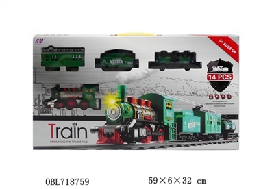 Smoking electric rail train set - OBL718759