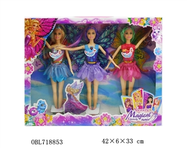 11.5寸开实身芭比（灯光）花仙子娃娃 - OBL718853