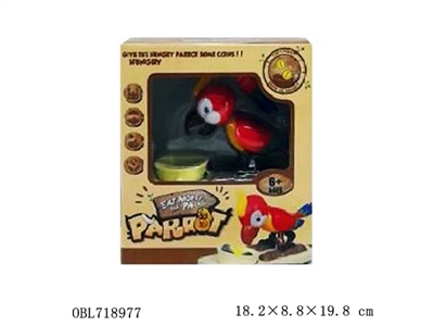 Eat money piggy bank parrot - OBL718977