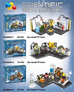 Scientific research team, three orange - OBL719581