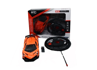 1:16 兰博基尼四通遥控车配重力感应方向盘式遥控器 - OBL719641