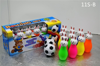 The small white rabbit football, bowling - OBL719665