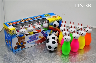 The small white rabbit flash football, bowling - OBL719674