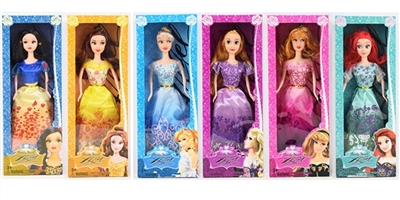 11.5寸实身迪士尼六公主（6盒混装） - OBL719702
