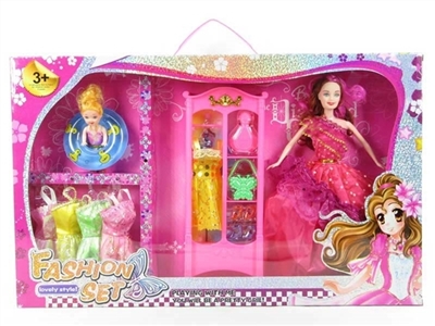 高档镭射中盒装11.5寸实身婚纱芭比带配件衣服 - OBL719776