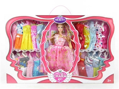 High-grade large box 11.5 -inch real barbie take 20 pieces of clothes - OBL719791