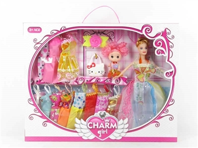 High-grade large boxes of 11.5 inches of solid body barbie take 10 clothes take 3 inch confused with - OBL719803