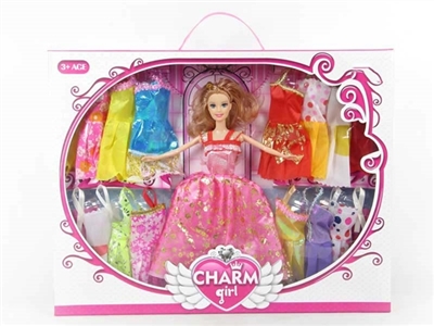 High-grade large box 11.5 -inch barbie with 16 pieces of clothes - OBL719805
