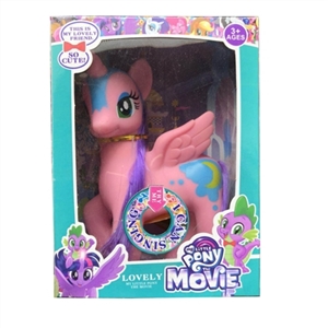 Evade glue oversized moon unicorn horse with light music - OBL719823