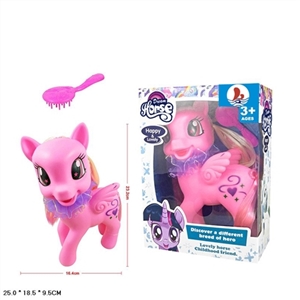 Evade glue oversized balloons of cartoon horse with light music brought flowers wipes with a comb - OBL719826