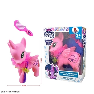 Evade glue super-sized love unicorns horse with light music brought flowers wipes with a comb - OBL719831