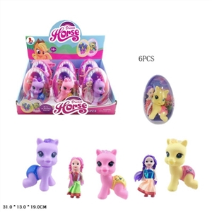 High quality PVC plastic olive big egg evade glue sit Ma Baoli with three inches of solid body kelly - OBL719844