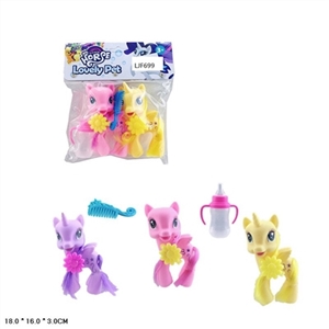 High-grade evade glue unicorn Ma Baoli with horse hairpin bottles with comb 2 or more orange - OBL719872