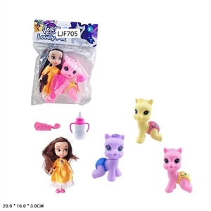 High-grade evade glue sit Ma Baoli take bottles to take horse comb with 6 inch solid body Disney pri - OBL719878