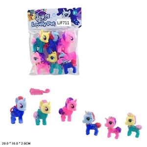 High-grade evade glue six color Ma Baoli horse with a comb - OBL719884