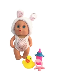 10 inch plastic solid body evade glue hands really eyes with 3 d animal dolls with music palm bottle - OBL719905