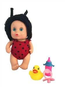 10 inch plastic solid body evade glue hands really eyes with 3 d animal dolls with music palm bottle - OBL719909