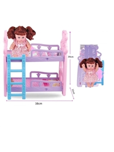 12 inches of evade glue with music baby bottles of diapers with double bed - OBL719918