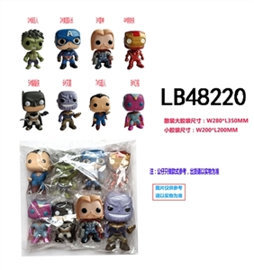 4-4.5 inch Q version of the avengers alliance only eight doll OPP bag loading (1) a large bundle of - OBL720344