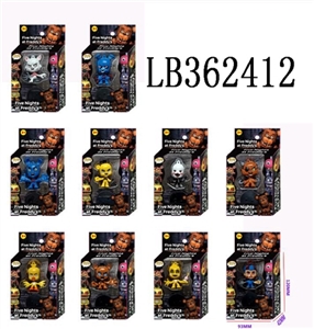 2.5 -inch Q version of the POP shook his head at midnight only bear doll 1 only 35 mm round the base - OBL720366