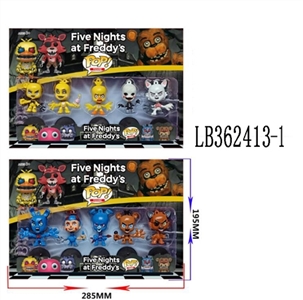 2.5 -inch Q version of the POP midnight bear 5 dolls 5 only 35 mm round base card pack (2) - OBL720372