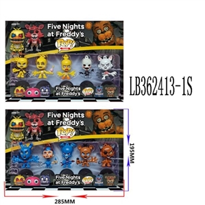 2.5 -inch Q version of the POP midnight bear five figures 5 only 35 mm round base in bulk - OBL720373