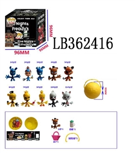 2.5 -inch Q version of the POP shook his head at midnight bear only 95 mm ball in a box with two lay - OBL720382