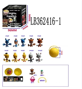 2.5 -inch Q version of the POP midnight bear only 95 mm ball in a box with two layers of shrink film - OBL720383