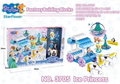 冰雪公主-马车（77PCS) - OBL720441