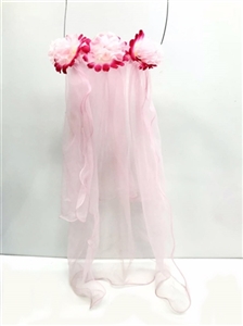 1只装1袋花环加长头纱 - OBL721227